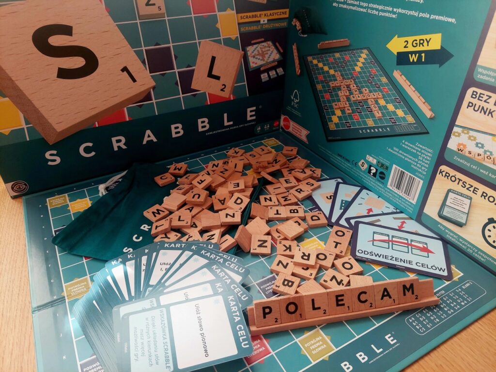 scrabble drewniane